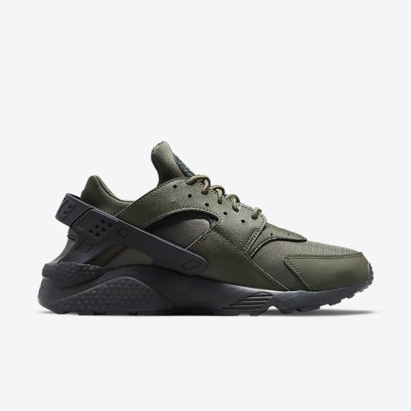 Khaki / Black / Gold / Khaki Nike Air Huarache Men's Sneakers | NK835USY