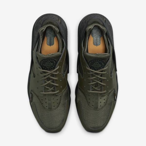 Khaki / Black / Gold / Khaki Nike Air Huarache Men's Sneakers | NK835USY