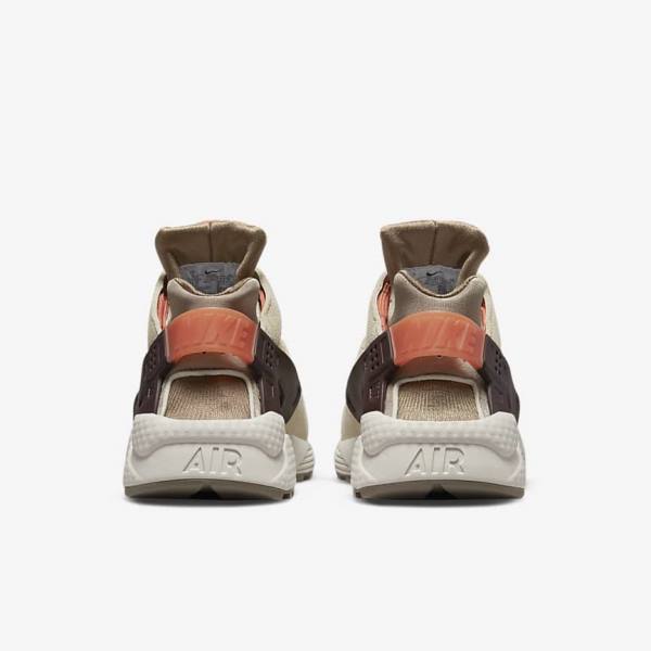 Khaki / Burgundy Nike Air Huarache SP Women's Sneakers | NK195PGA