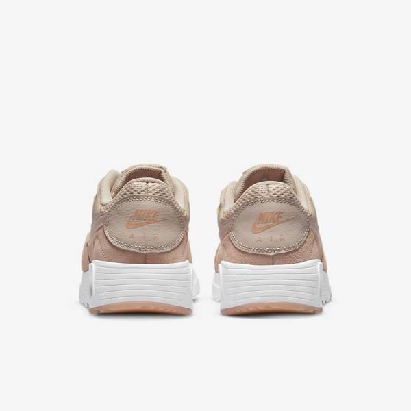 Khaki Grey / Rose / White / Pink Nike Air Max SC Women's Sneakers | NK270OKH