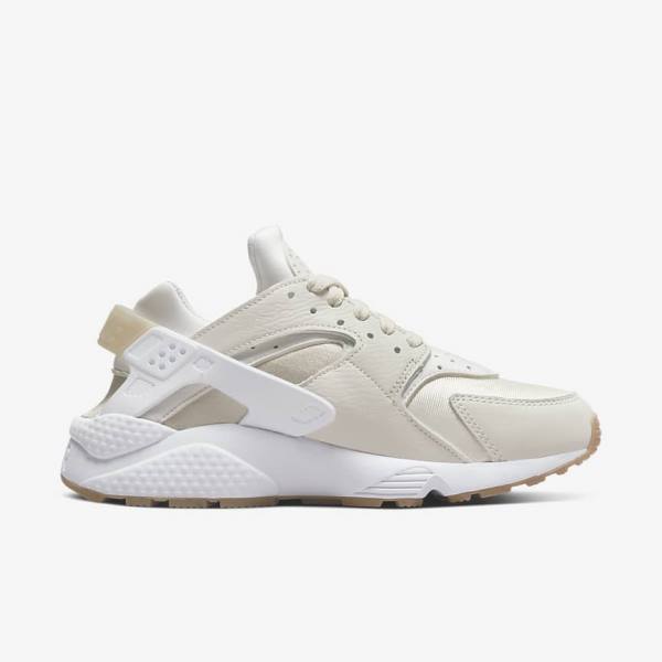 Khaki / Light Brown / White Nike Air Huarache Women's Sneakers | NK012OWG