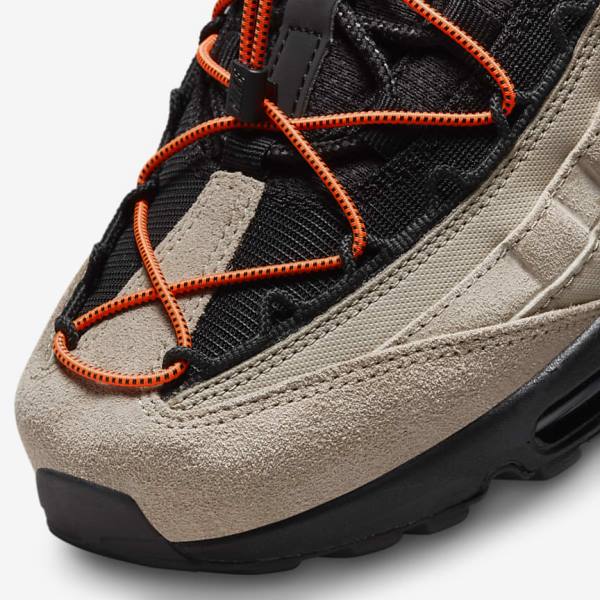 Khaki / Orange / Black Nike Air Max 95 Men's Sneakers | NK657VAP