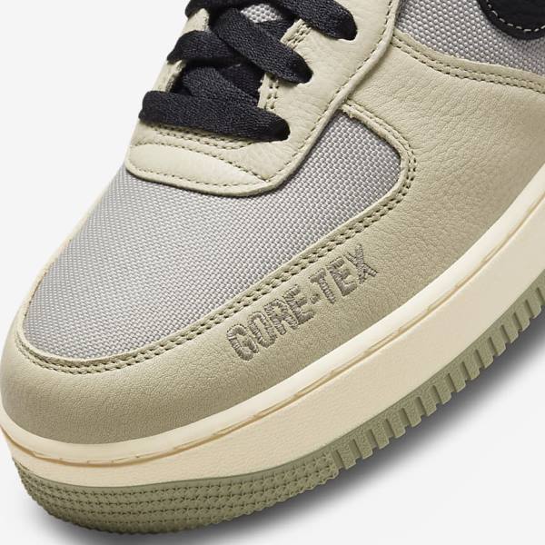 Khaki / White / Black Nike Air Force 1 GTX Men's Sneakers | NK108DGY