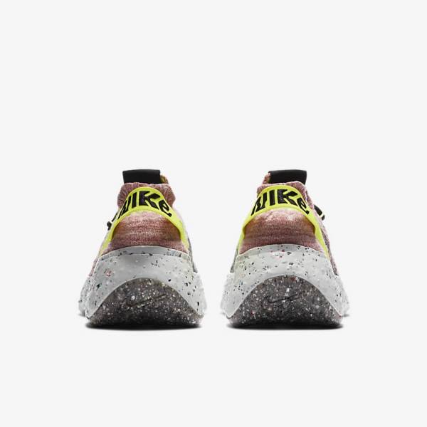 Lemon / Light Pink / Black Nike Space Hippie 04 Women's Sneakers | NK024BHV