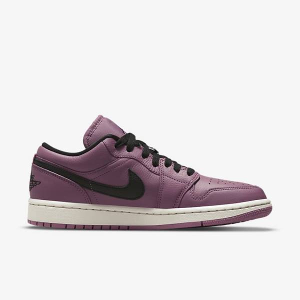 Light Beige / Black Nike Air Jordan 1 Low SE Women's Sneakers | NK298ELZ