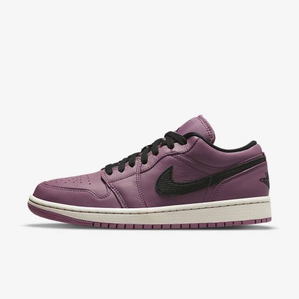 Light Beige / Black Nike Air Jordan 1 Low SE Women\'s Sneakers | NK298ELZ