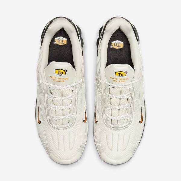 Light Beige / Black / Silver / Gold Nike Air Max Plus 3 Men's Sneakers | NK786DHG