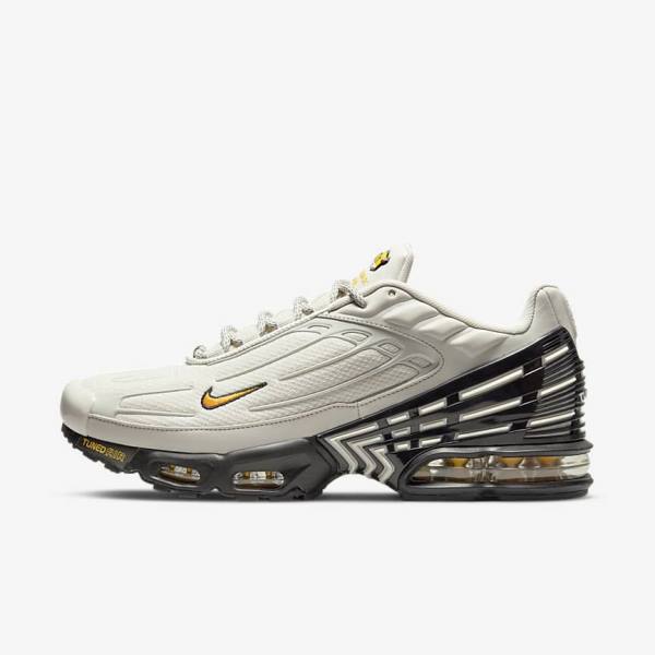 Light Beige / Black / Silver / Gold Nike Air Max Plus 3 Men\'s Sneakers | NK786DHG