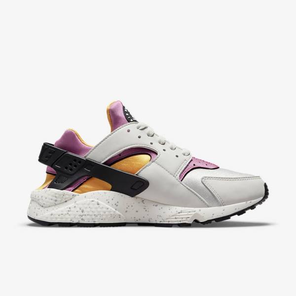 Light Beige / Gold / Black / Pink Nike Air Huarache Men's Sneakers | NK516BHV