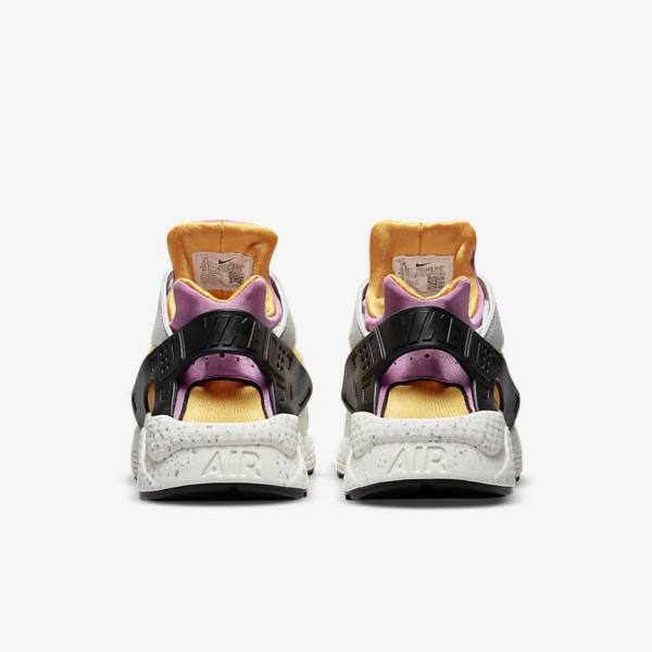 Light Beige / Gold / Black / Pink Nike Air Huarache Men's Sneakers | NK516BHV