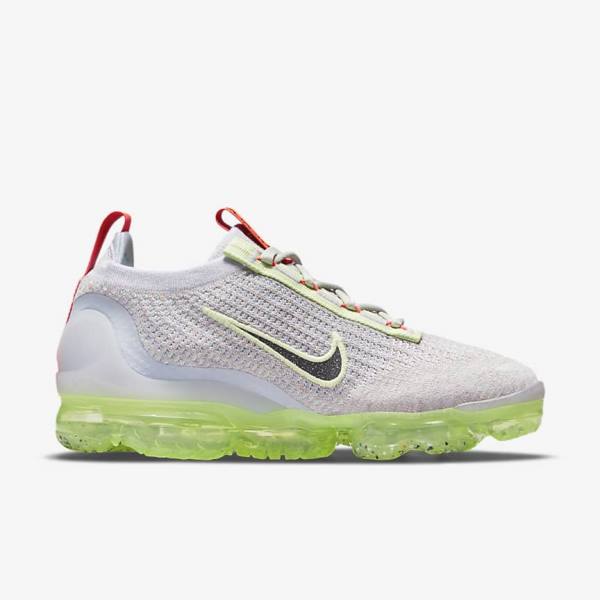 Light Beige / Light Green / Black Nike Air VaporMax 2021 FK Women's Sneakers | NK897RBU