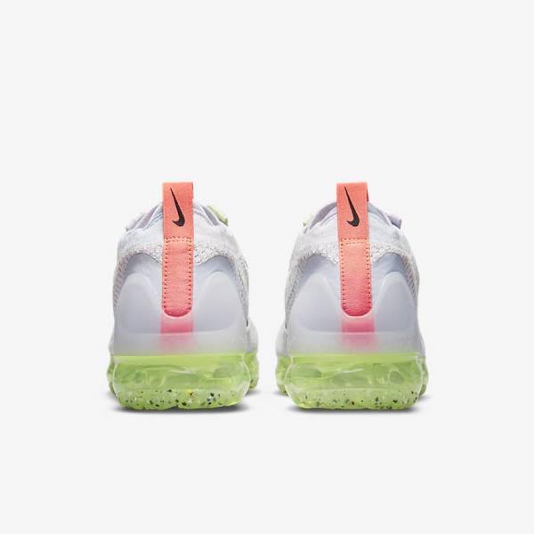 Light Beige / Light Green / Black Nike Air VaporMax 2021 FK Women's Sneakers | NK897RBU