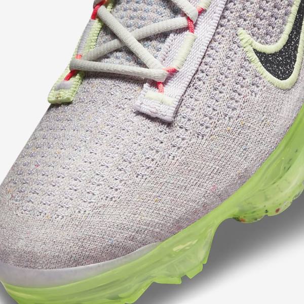 Light Beige / Light Green / Black Nike Air VaporMax 2021 FK Women's Sneakers | NK897RBU