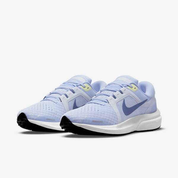 Light Blue / Grey / White / Navy Nike Air Zoom Vomero 16 Road Women's Running Shoes | NK701EOK