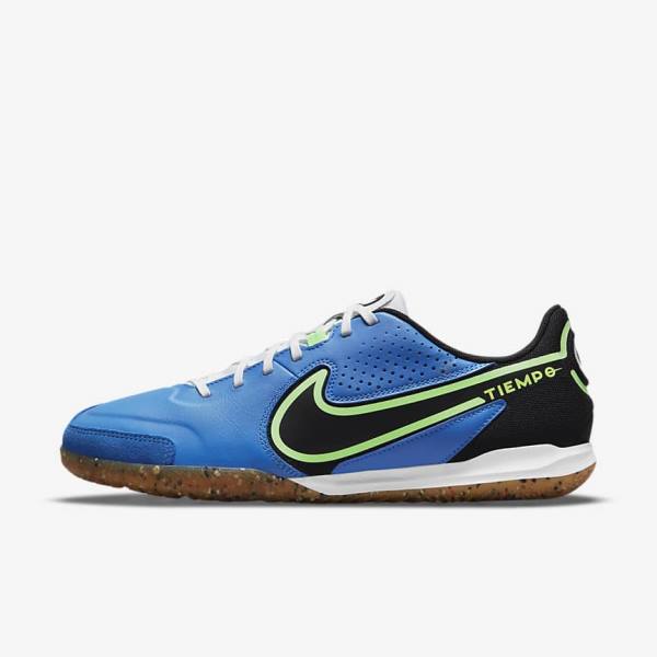 Light Blue / Light Green / Brown / Black Nike Tiempo Legend 9 Academy IC Indoor-Court Men\'s Football Shoes | NK820MIN