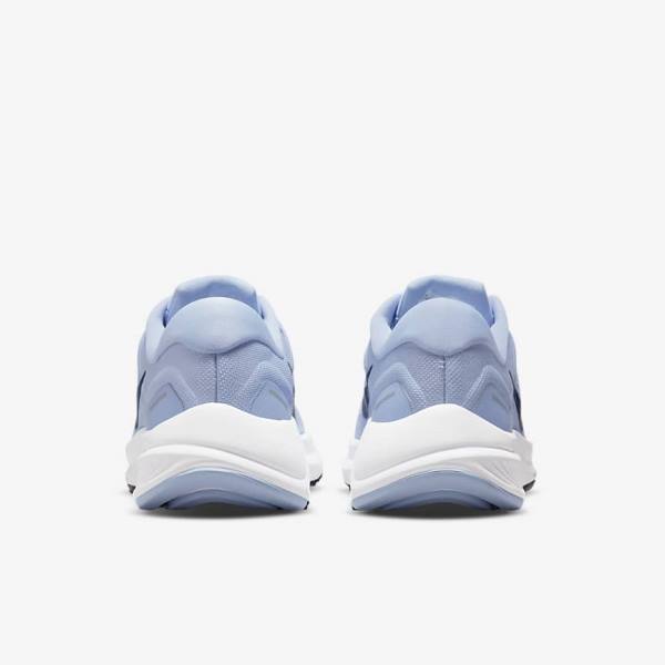 Light Blue / White / Navy / Navy Nike Air Zoom Structure 24 Road Women's Running Shoes | NK812DQL