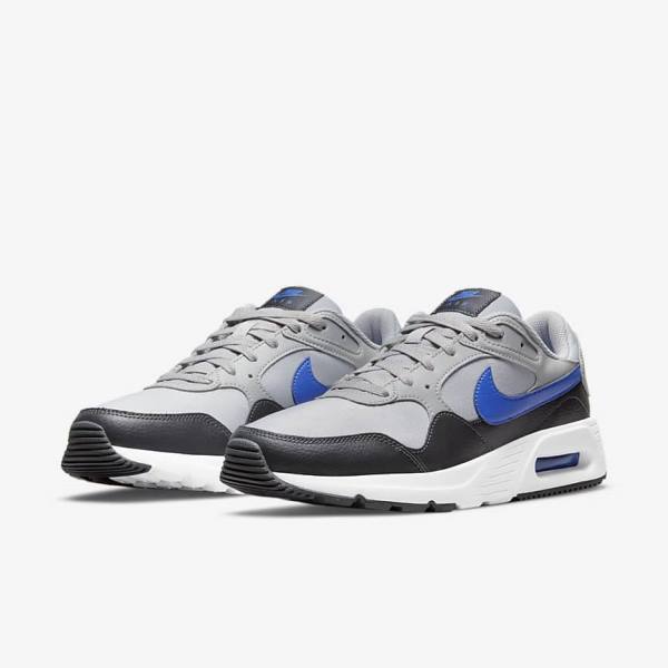 Light Grey / Dark Grey / White / Royal Nike Air Max SC Men's Sneakers | NK381MGB