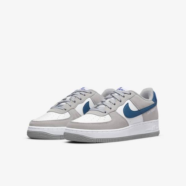 Light Grey / White / Light Grey Nike Air Force 1 LV8 Older Kids' Sneakers | NK847BGI