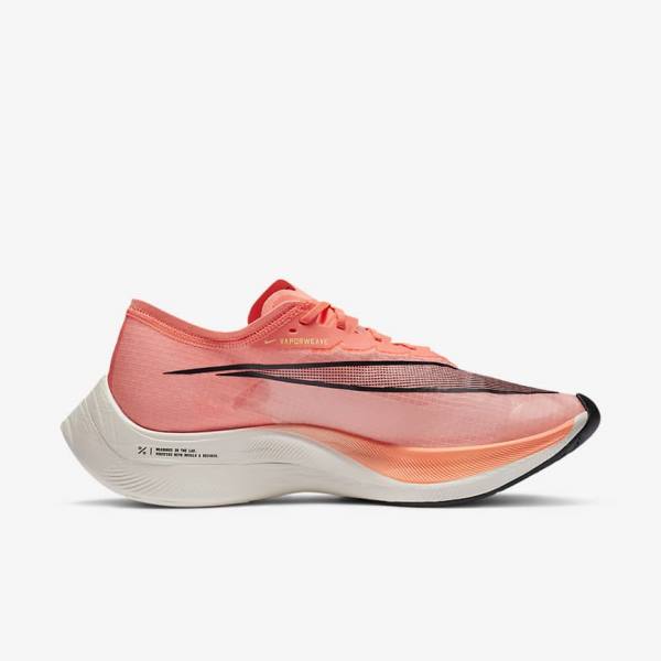 Light Mango / Black / Blue Nike ZoomX Vaporfly NEXT% Road Racing Men's Running Shoes | NK941QCS