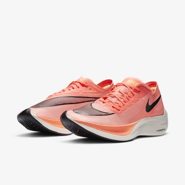 Light Mango / Black / Blue Nike ZoomX Vaporfly NEXT% Road Racing Men's Running Shoes | NK941QCS