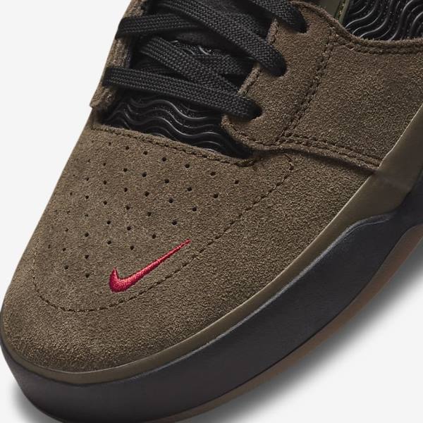 Light Olive / Light Olive / Red / Black Nike SB Ishod Wair Men's Skate Shoes | NK137UAJ