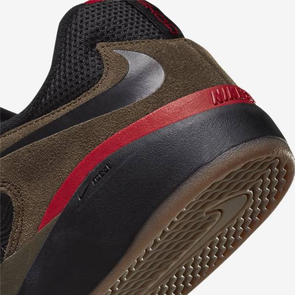 Light Olive / Light Olive / Red / Black Nike SB Ishod Wair Men's Skate Shoes | NK137UAJ