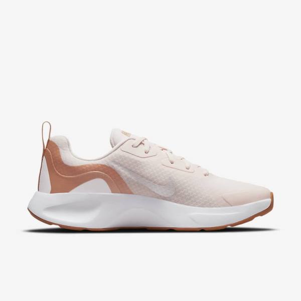 Light Pink / Light Brown / White Nike Wearallday Women's Sneakers | NK857EIH