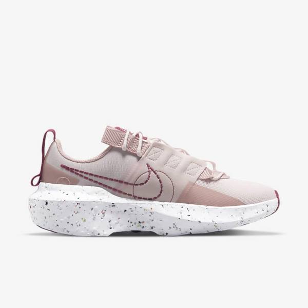 Light Pink / White / Burgundy Nike Crater Impact Women's Sneakers | NK628CKB