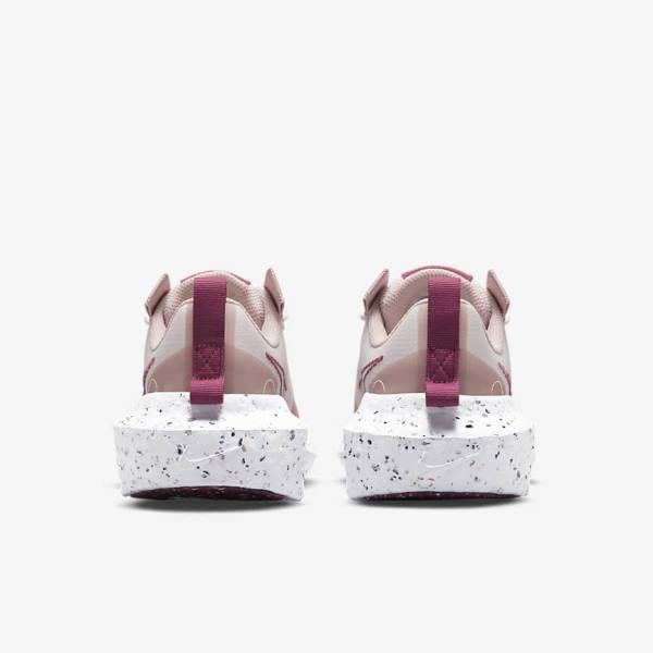 Light Pink / White / Burgundy Nike Crater Impact Women's Sneakers | NK628CKB