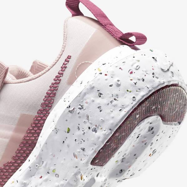 Light Pink / White / Burgundy Nike Crater Impact Women's Sneakers | NK628CKB