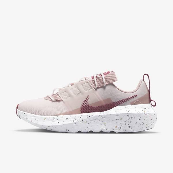 Light Pink / White / Burgundy Nike Crater Impact Women\'s Sneakers | NK628CKB