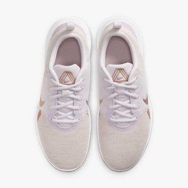 Light Purple / White / Metal Red Brown Nike Flex Experience Run 10 Road Women's Running Shoes | NK187GWB