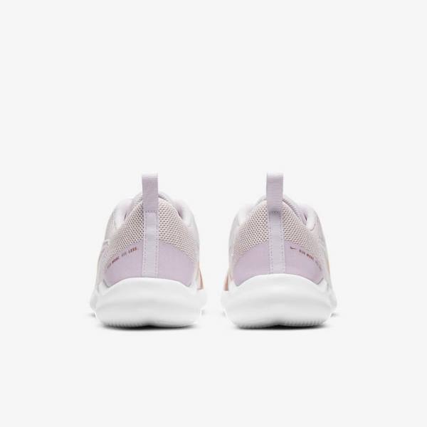 Light Purple / White / Metal Red Brown Nike Flex Experience Run 10 Road Women's Running Shoes | NK187GWB