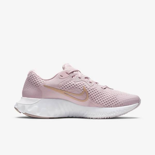 Light Purple / White / Metal Red Brown Nike Renew Run 2 Road Women's Running Shoes | NK629FJY