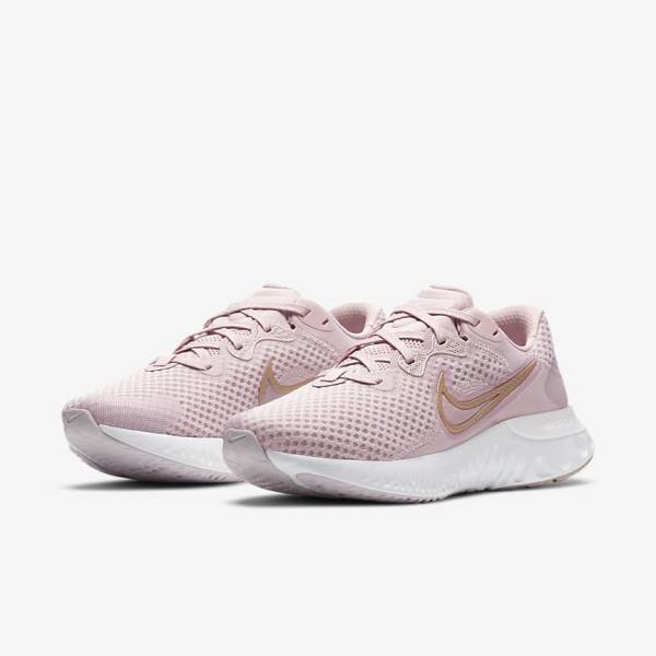 Light Purple / White / Metal Red Brown Nike Renew Run 2 Road Women's Running Shoes | NK629FJY