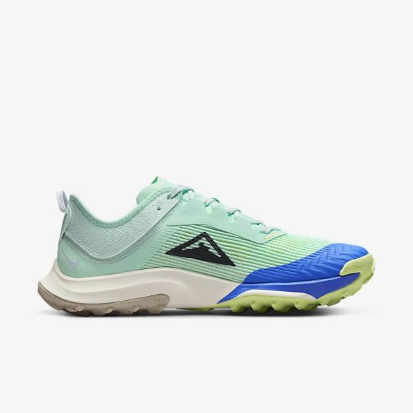 Mint / Grey / Blue Nike Air Zoom Terra Kiger 8 Trail Women's Running Shoes | NK931ZOU