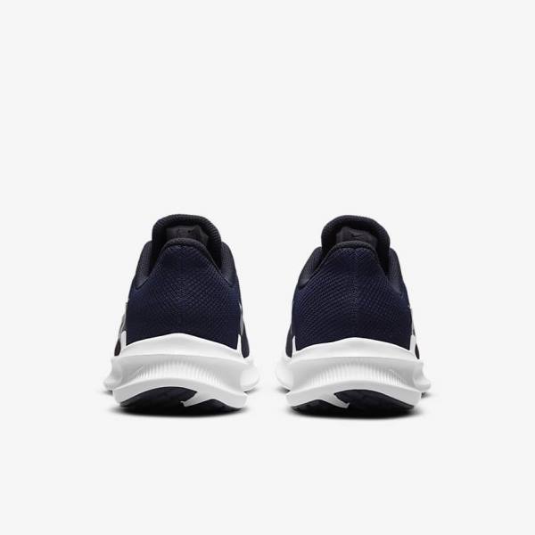 Navy / Dark Obsidian / White Nike Downshifter 11 Road Men's Running Shoes | NK547IWF