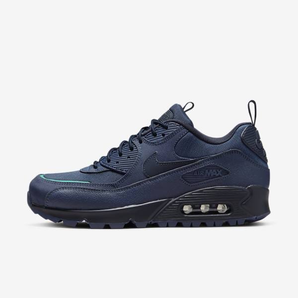 Navy / Obsidian Nike Air Max 90 Surplus Men\'s Sneakers | NK190EDY