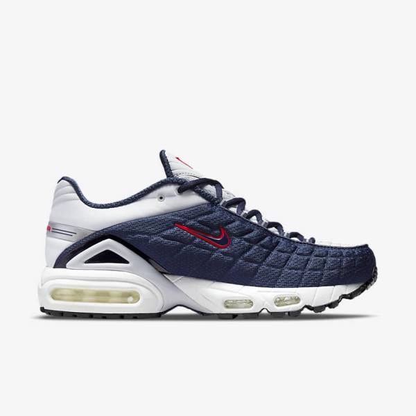 Navy / Platinum / White / Red Nike Air Max Tailwind V SP Men's Sneakers | NK038APC