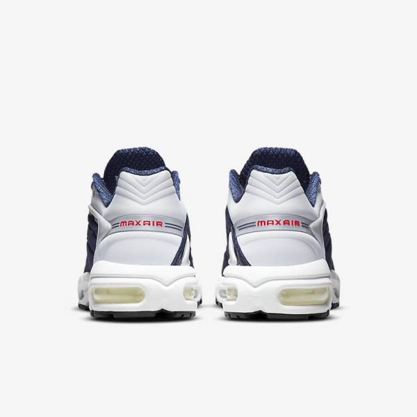 Navy / Platinum / White / Red Nike Air Max Tailwind V SP Men's Sneakers | NK038APC