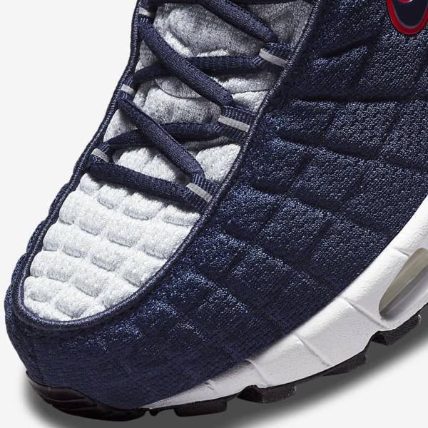 Navy / Platinum / White / Red Nike Air Max Tailwind V SP Men's Sneakers | NK038APC