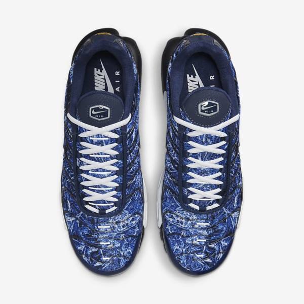 Navy / White / Black / Navy Nike Air Max Plus Men's Sneakers | NK179OGX