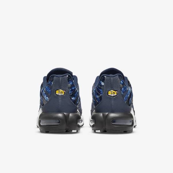 Navy / White / Black / Navy Nike Air Max Plus Men's Sneakers | NK179OGX