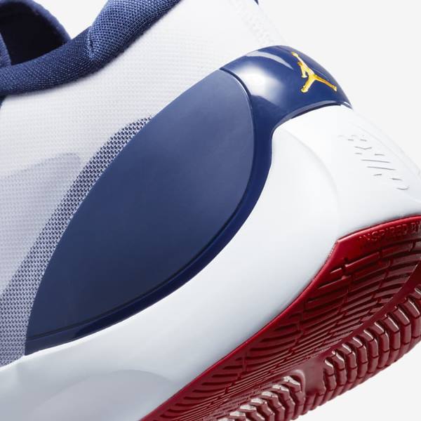 Navy / White / Red / Gold Nike Jordan Zoom Separate Men's Jordan Shoes | NK851GSW