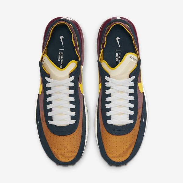 Navy / White / Yellow Nike Waffle One SE Men's Sneakers | NK631CHU