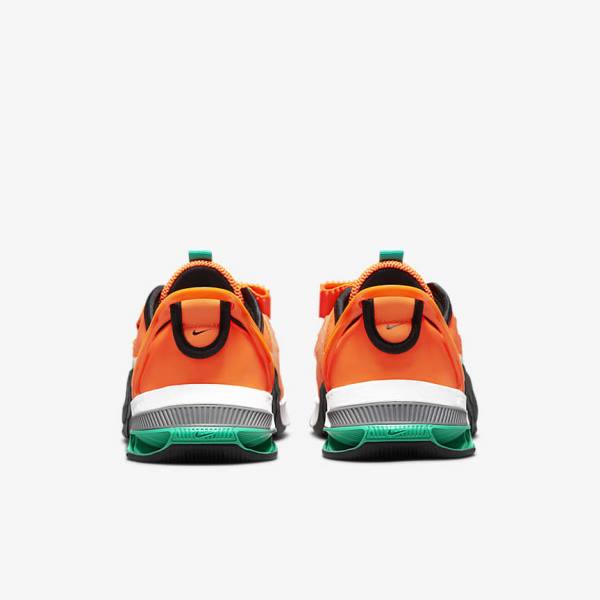 Orange / Dark Grey / Turquoise / White Nike Metcon 7 FlyEase Women's Training Shoes | NK109MXB