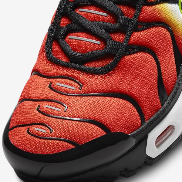 Orange / Gold / Black Nike Air Max Plus Older Kids' Sneakers | NK713EVD