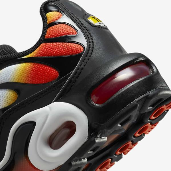 Orange / Gold / Black Nike Air Max Plus Older Kids' Sneakers | NK713EVD