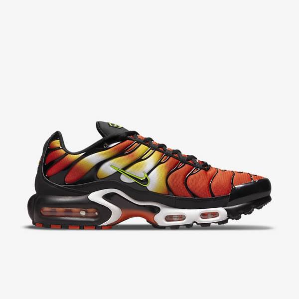 Orange / Gold / Black Nike Air Max Plus Men's Sneakers | NK951MUA