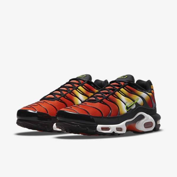 Orange / Gold / Black Nike Air Max Plus Men's Sneakers | NK951MUA